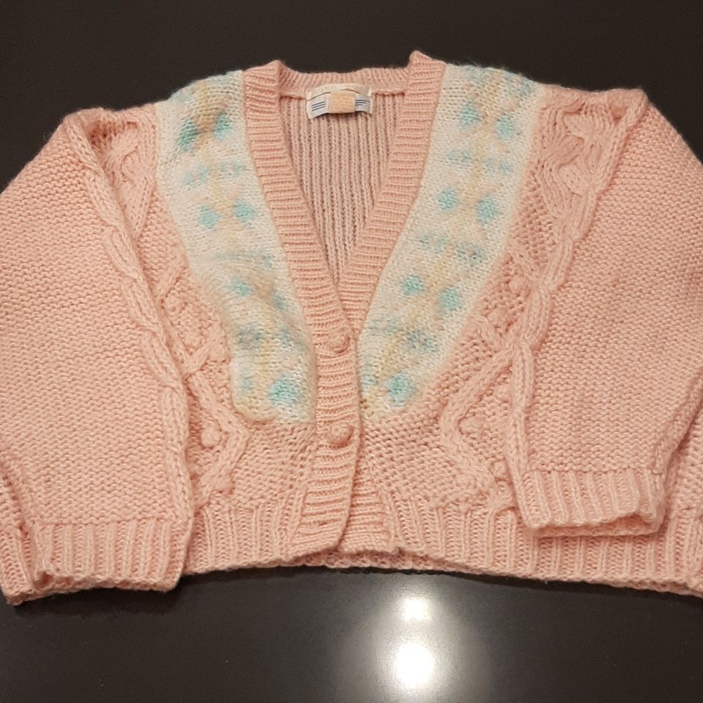 IVY Vintage Hand Knit Cardigan Sweater